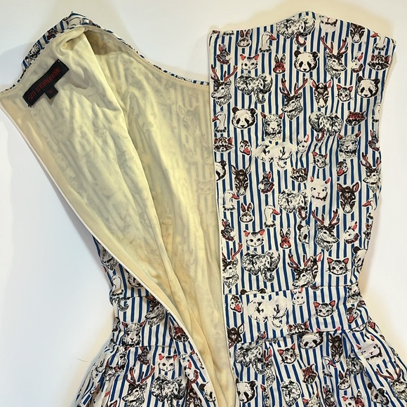 SM Wardrobe Animal face print Cotton Dress M - Picture 4 of 5